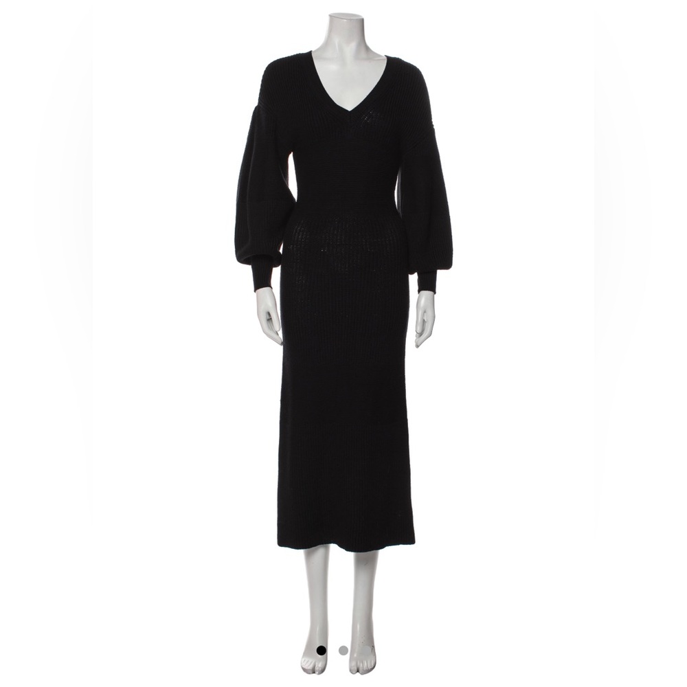 STAUD Knit Midi Dress